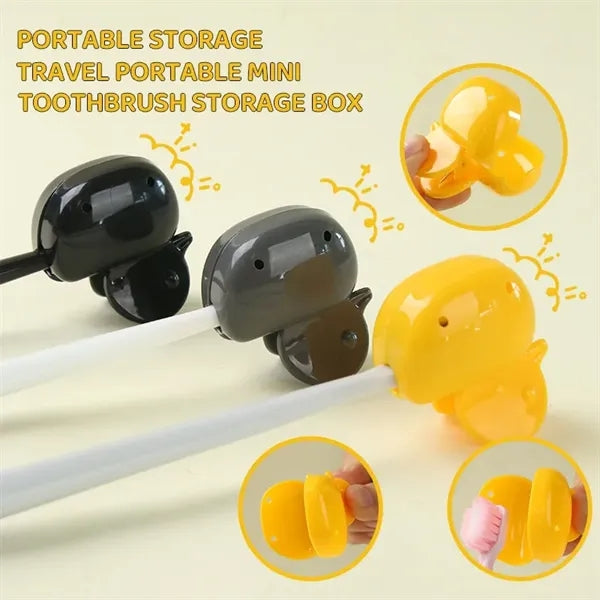 Little Duck Toothbrush Cover Cap Case with Clip