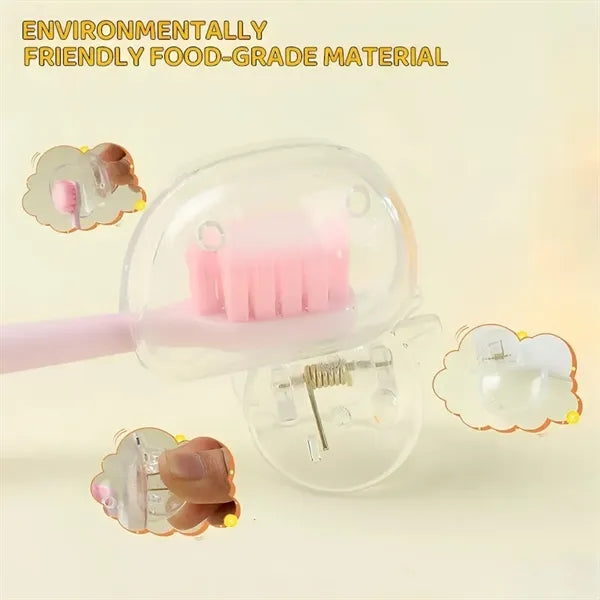 Little Duck Toothbrush Cover Cap Case with Clip