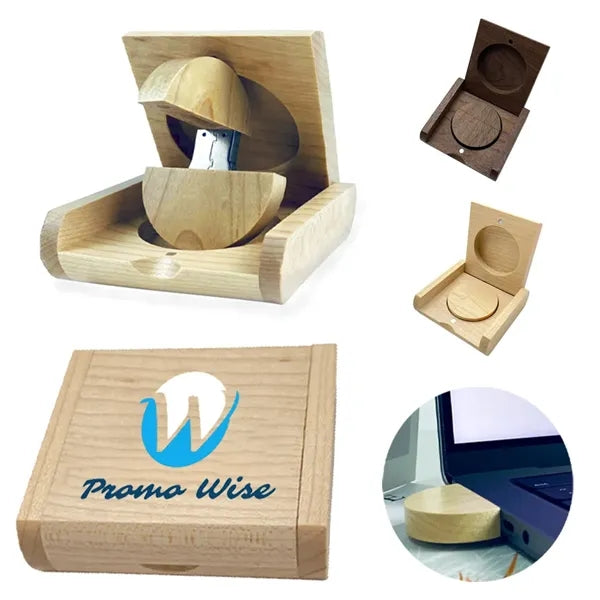 Magnetic Closure Durable Elegant Wooden USB 3.0 Flash Drive