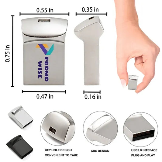 Waterproof Compact  Fast Data Transfer Metal USB Flash Drive