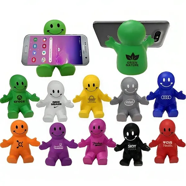 Squeezable Smile Phone Holder