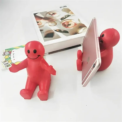 Squeezable Smile Phone Holder