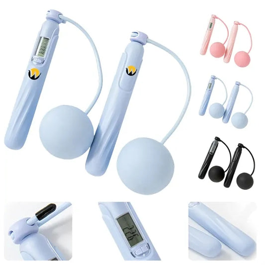 Anti-Slip Handles Durable PVC Cordless Counting Jump Rope