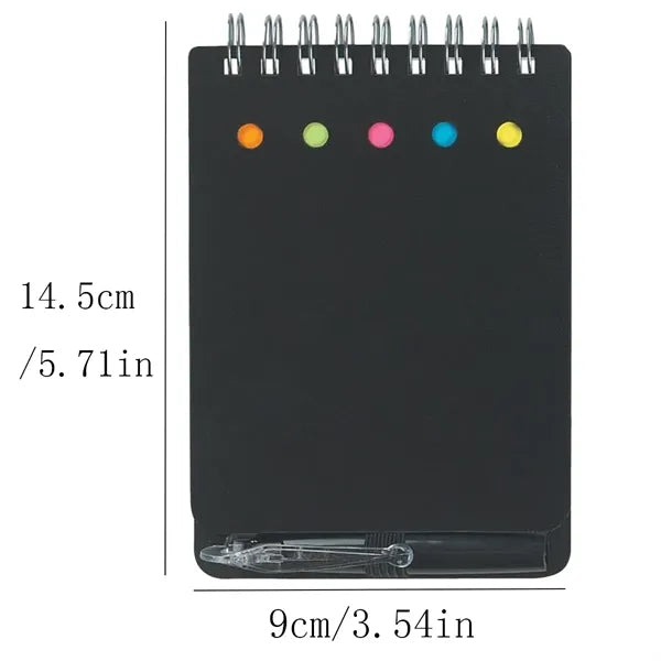 Waterproof Cover Notepad Meeting Record Book With Pen