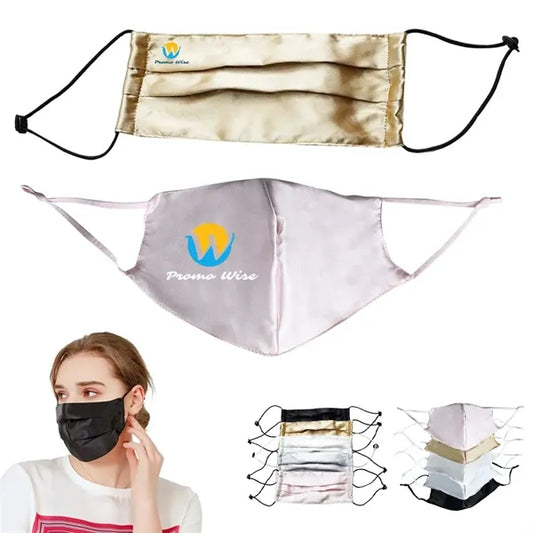 Adjustable Breathable Moisture-Wicking Pure Silk Face Mask
