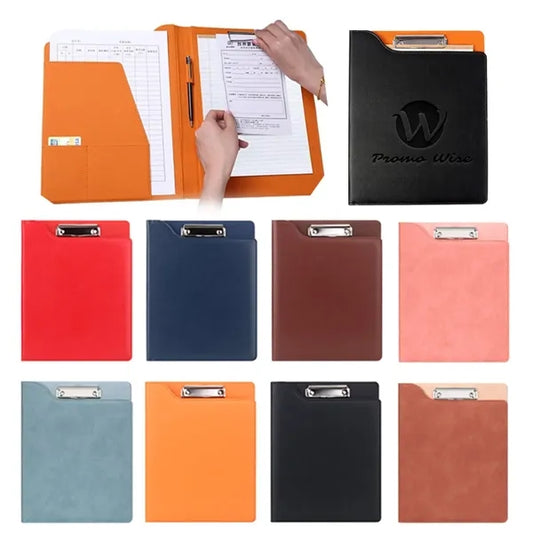 Multi-Pocket Organizer PU Leather A4 Writing Board Padfolio