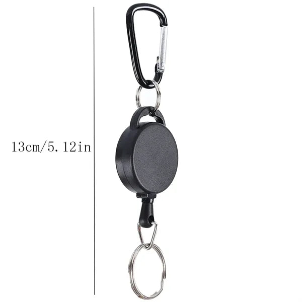 Retractable Keychain Portable Carabiner Key Clips