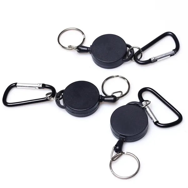 Retractable Keychain Portable Carabiner Key Clips