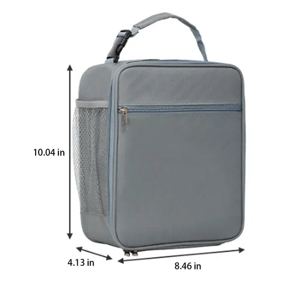 Durable PEVA Lined Multi-Pocket Compact Insulated Lunch Bag