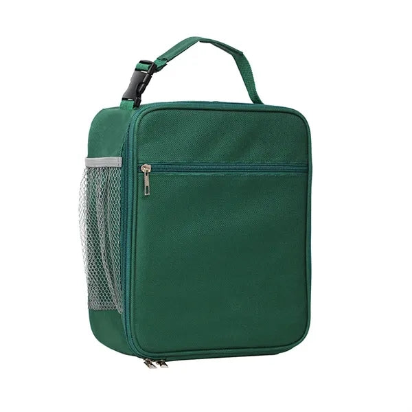 Durable PEVA Lined Multi-Pocket Compact Insulated Lunch Bag