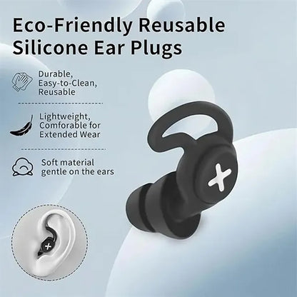 Soft Silicone Ear Plugs Noise Reduction