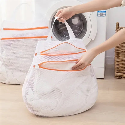 Double-Zip Mesh Laundry Bag