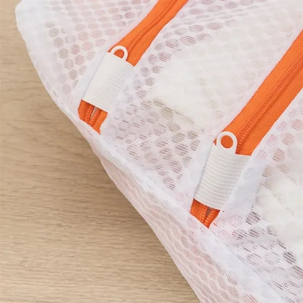Double-Zip Mesh Laundry Bag