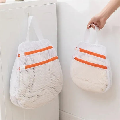 Double-Zip Mesh Laundry Bag