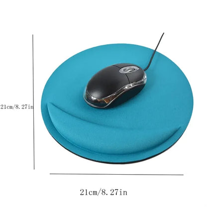Round Soft Wrist Protected Cushion Non- for slip Mouse Pad