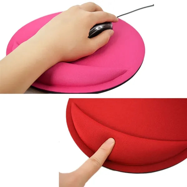 Round Soft Wrist Protected Cushion Non- for slip Mouse Pad