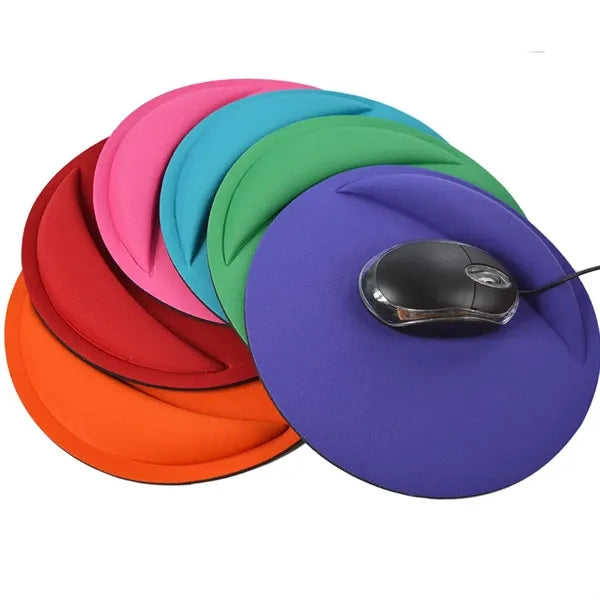 Round Soft Wrist Protected Cushion Non- for slip Mouse Pad
