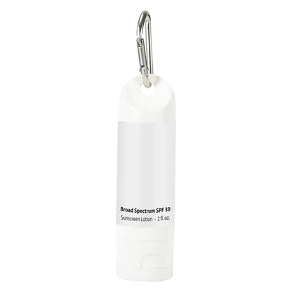 2 Oz. SPF 30 Sunscreen Lotion Carabiner Bottle