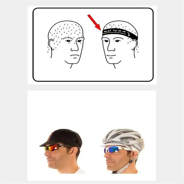 Breathable sweat uptake helmet baseball hat cycling sun cap