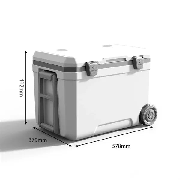 Insulated Portable Rolling Cooler with Wheels