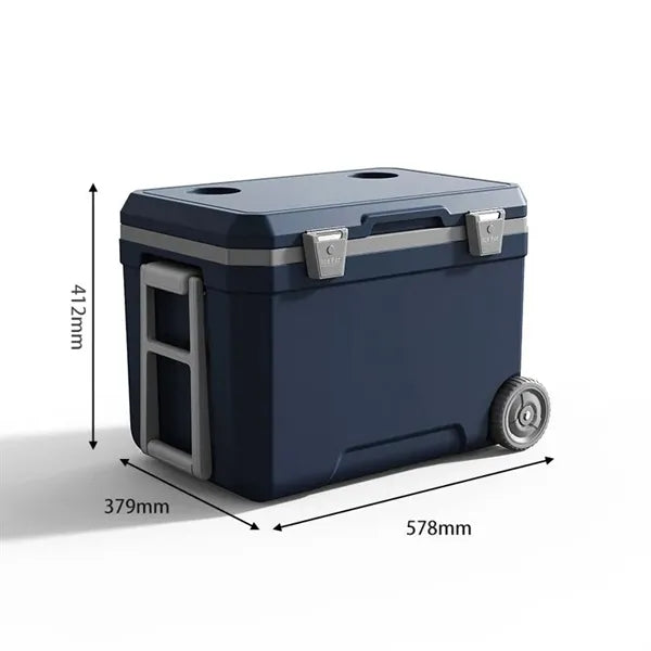 Insulated Portable Rolling Cooler with Wheels