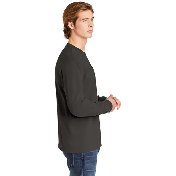 Garment-Dyed Heavyweight Long Sleeve Pocket T-Shirt