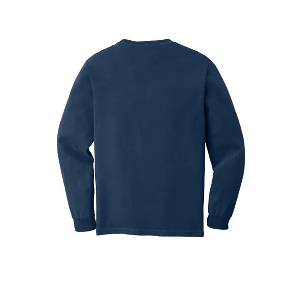 Garment-Dyed Heavyweight Long Sleeve Pocket T-Shirt