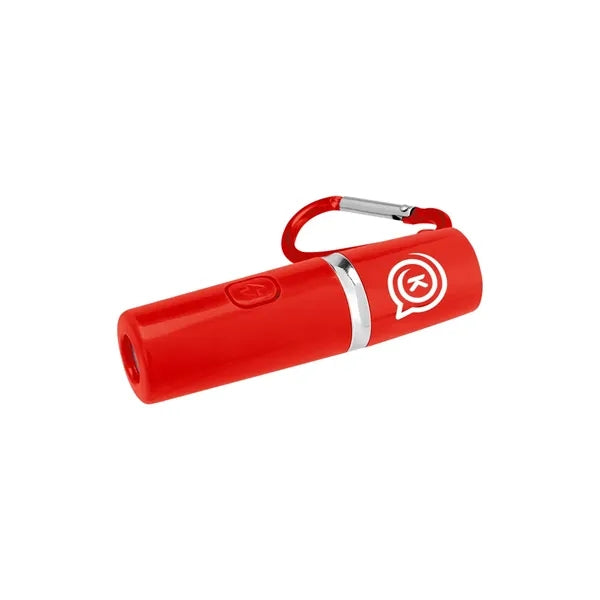 Rechargeable Portable Alarm And Flashlight With Carabiner...