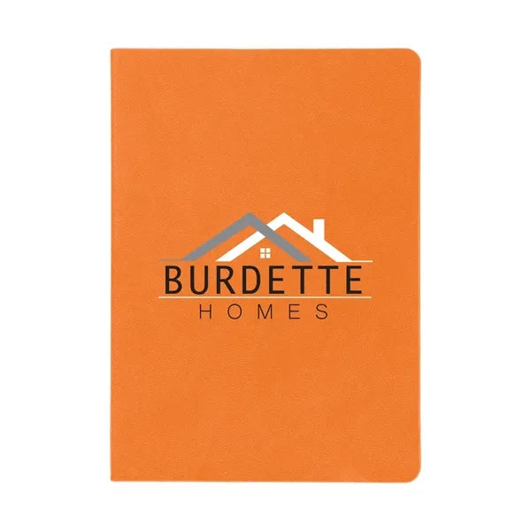 Theo Recycled PU Notebook With Kraft Paper and Sticky Notes