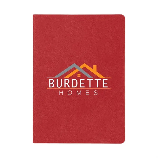 Theo Recycled PU Notebook With Kraft Paper and Sticky Notes