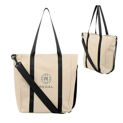 Hudson rPET Leatherette Computer Tote Bag