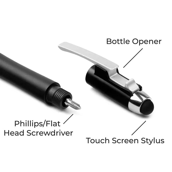 MultiClip Pen with Bottle Opener
