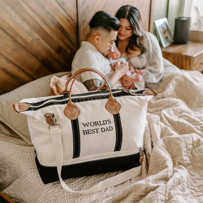 Tag&Crew Weekender Signature Duffle 20Oz Cotton Canvas Bag