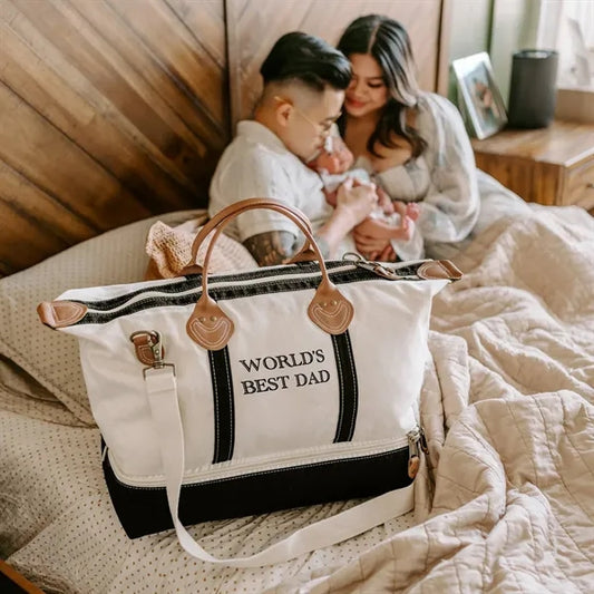 Tag&Crew Weekender Signature Duffle 20Oz Cotton Canvas Bag