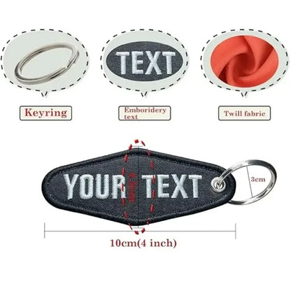 Personalized Embroidered Keychian