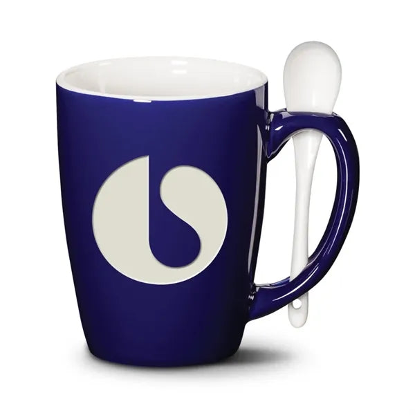 Winfield Mug & Spoon 15oz - Deep Etch