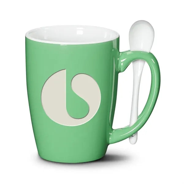 Winfield Mug & Spoon 15oz - Deep Etch