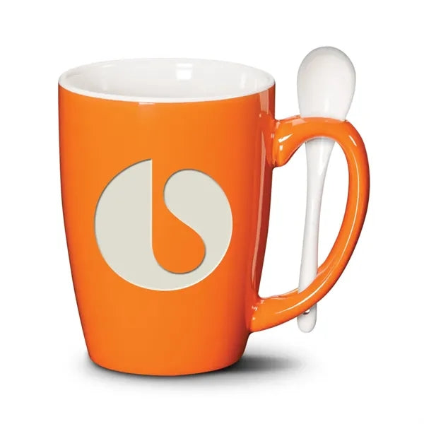 Winfield Mug & Spoon 15oz - Deep Etch