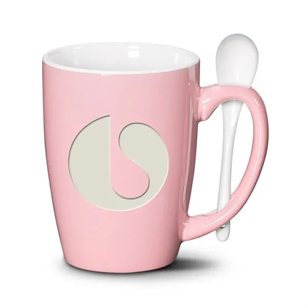 Winfield Mug & Spoon 15oz - Deep Etch