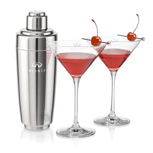 Pescara Shaker & Santiago Martini Set