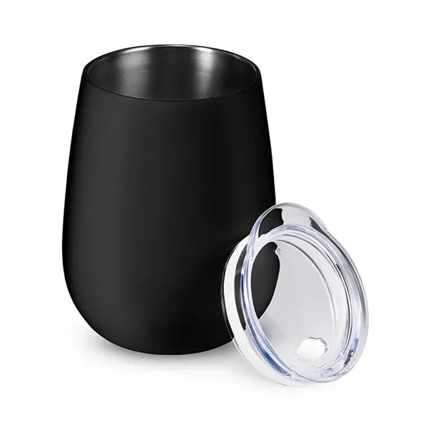 10 oz Stemless Insulated Wine Tumbler With Lid