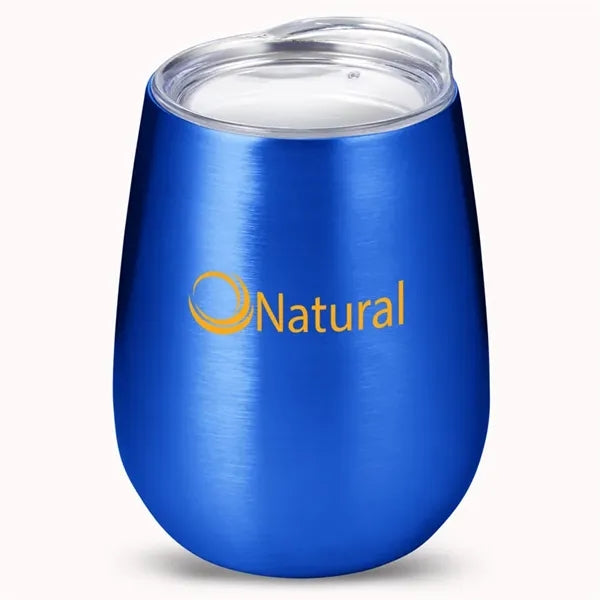 10 oz Stemless Insulated Wine Tumbler With Lid
