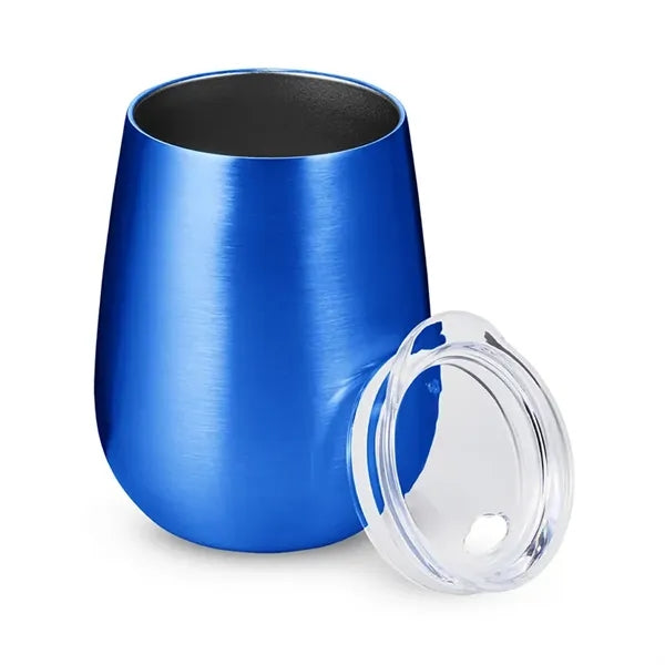 10 oz Stemless Insulated Wine Tumbler With Lid