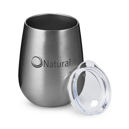 10 oz Stemless Insulated Wine Tumbler With Lid