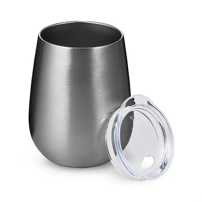 10 oz Stemless Insulated Wine Tumbler With Lid