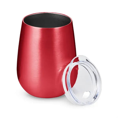 10 oz Stemless Insulated Wine Tumbler With Lid