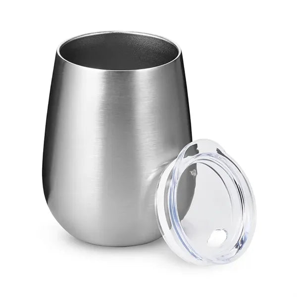10 oz Stemless Insulated Wine Tumbler With Lid
