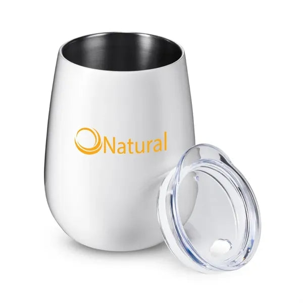 10 oz Stemless Insulated Wine Tumbler With Lid