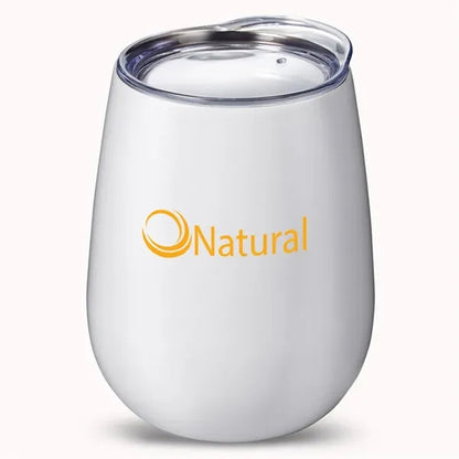 10 oz Stemless Insulated Wine Tumbler With Lid