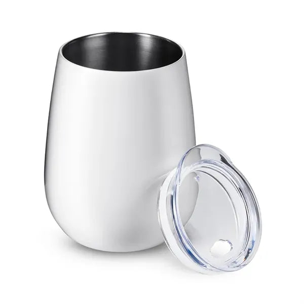 10 oz Stemless Insulated Wine Tumbler With Lid